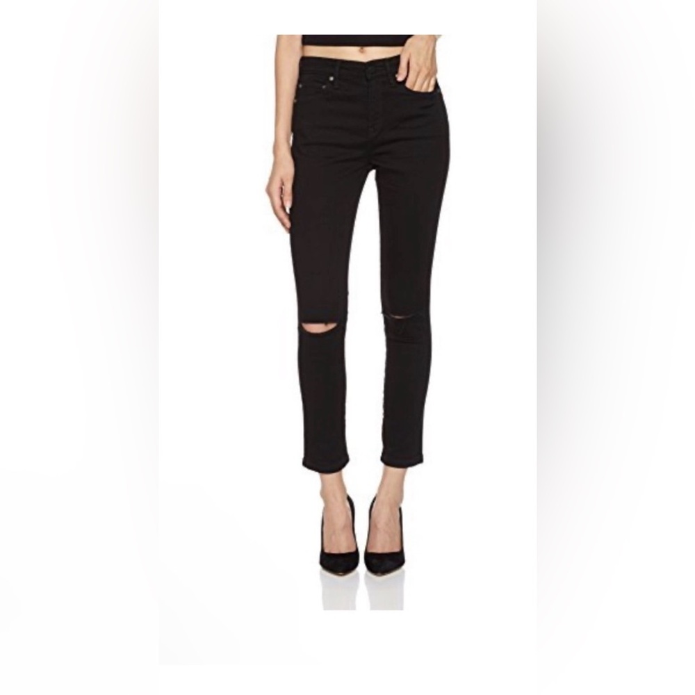 HALE Women's Black DESTROYED Jeans